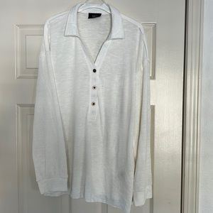 Ribbed collar shirt
